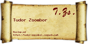 Tudor Zsombor névjegykártya